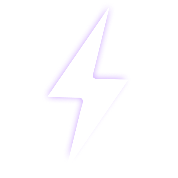lightning bolt in a circle with arrows
